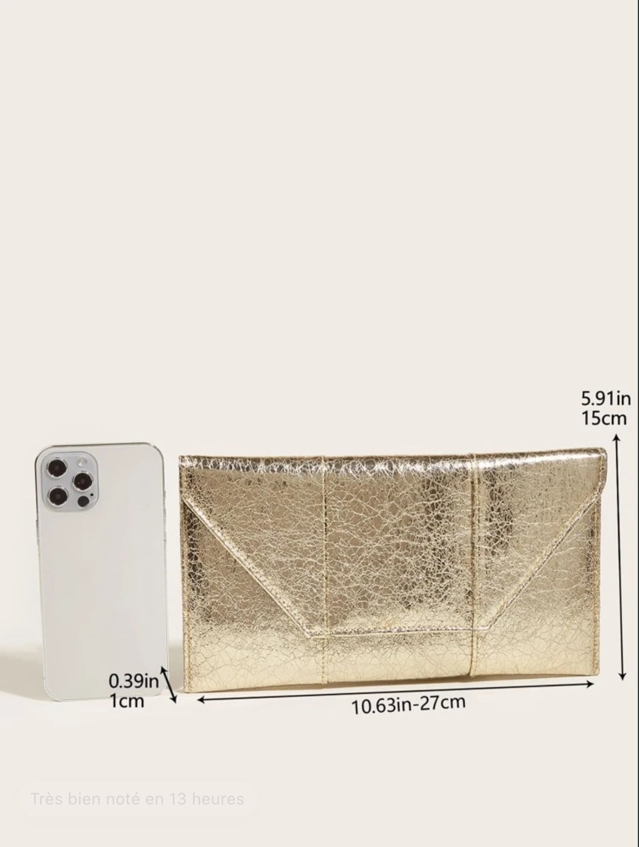 Pochette Élégance Dorée