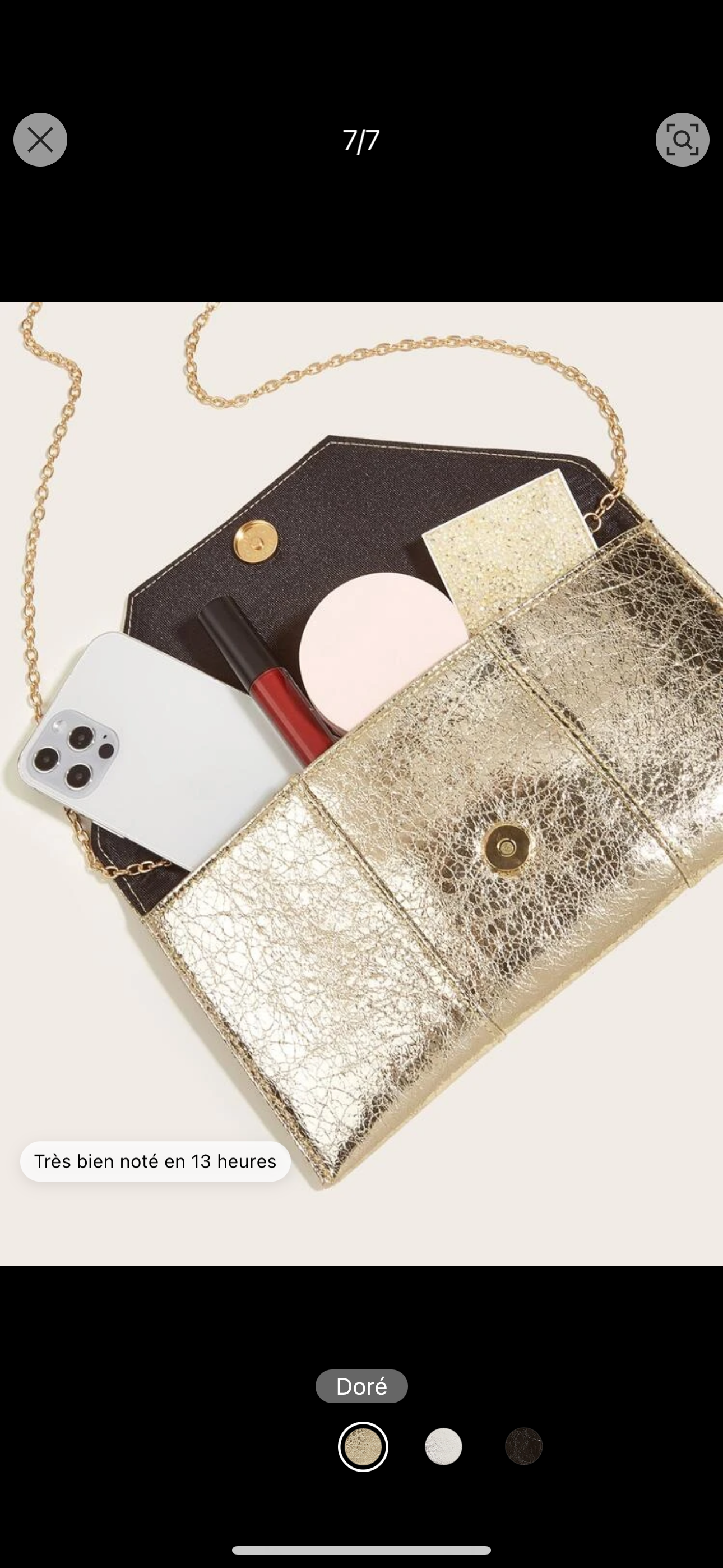 Pochette Élégance Dorée